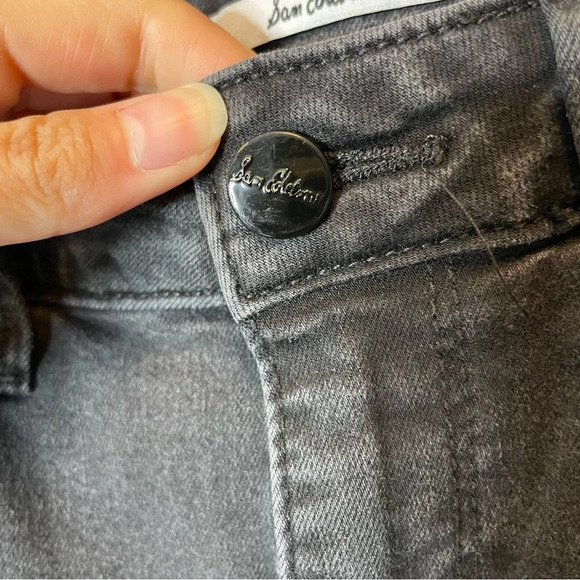 Sam Edelman The Kitten Mid rise skinny ankle black denim jeans size27 - Picture 5 of 10